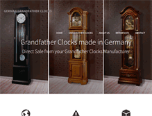 Tablet Screenshot of germangrandfatherclocks.com